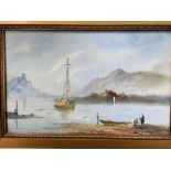 Pair of gilt framed and glazed watercolours