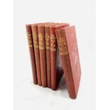 Six volumes of "The War in Pictures" by Odhams Press Limited