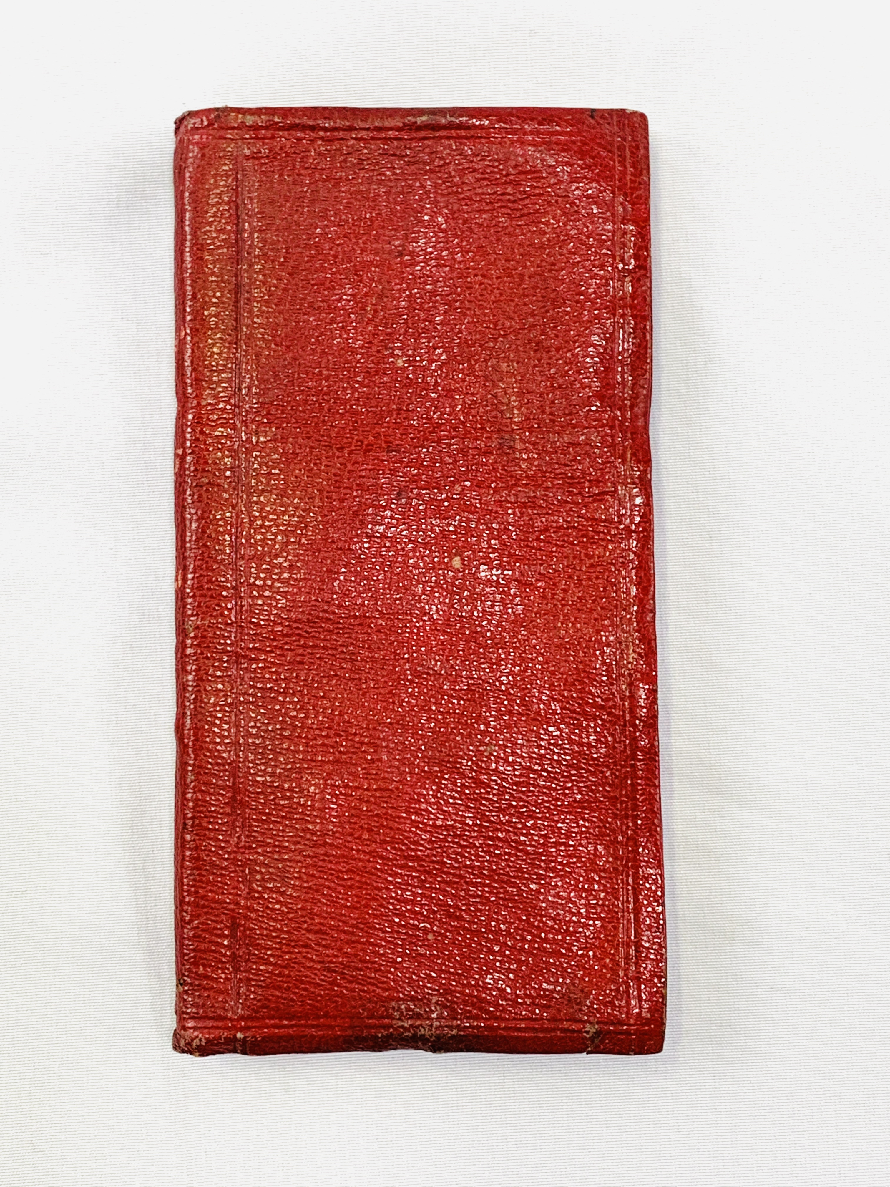 Goldsmith's Almanack dated 1775, bound in red calf leather - Image 4 of 4