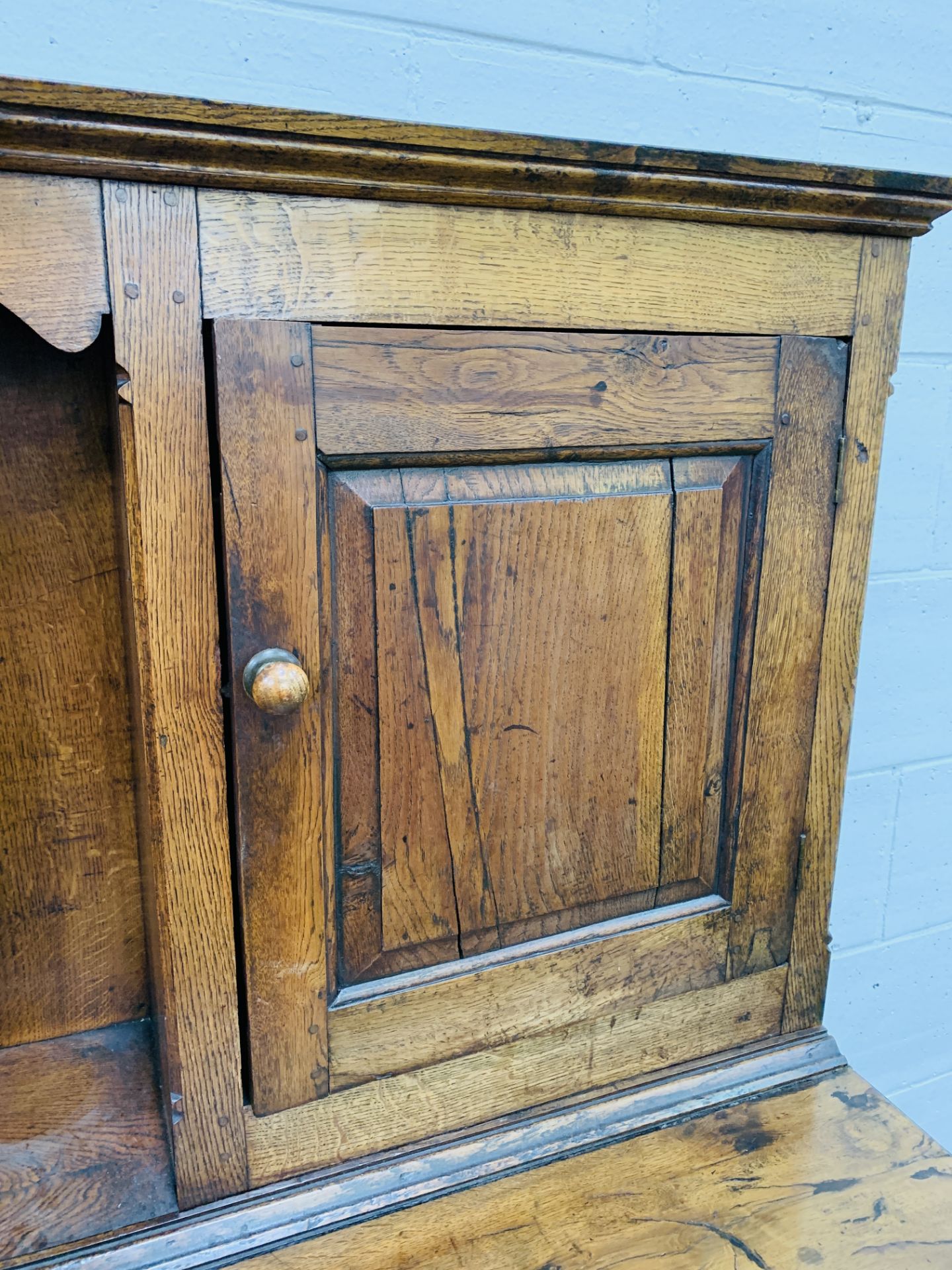 Early 19th century oak court cupboard - Image 3 of 11