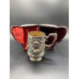 Victorian silver tankard, hallmarked London 1887 by Army & Navy Cooperative Society Ltd