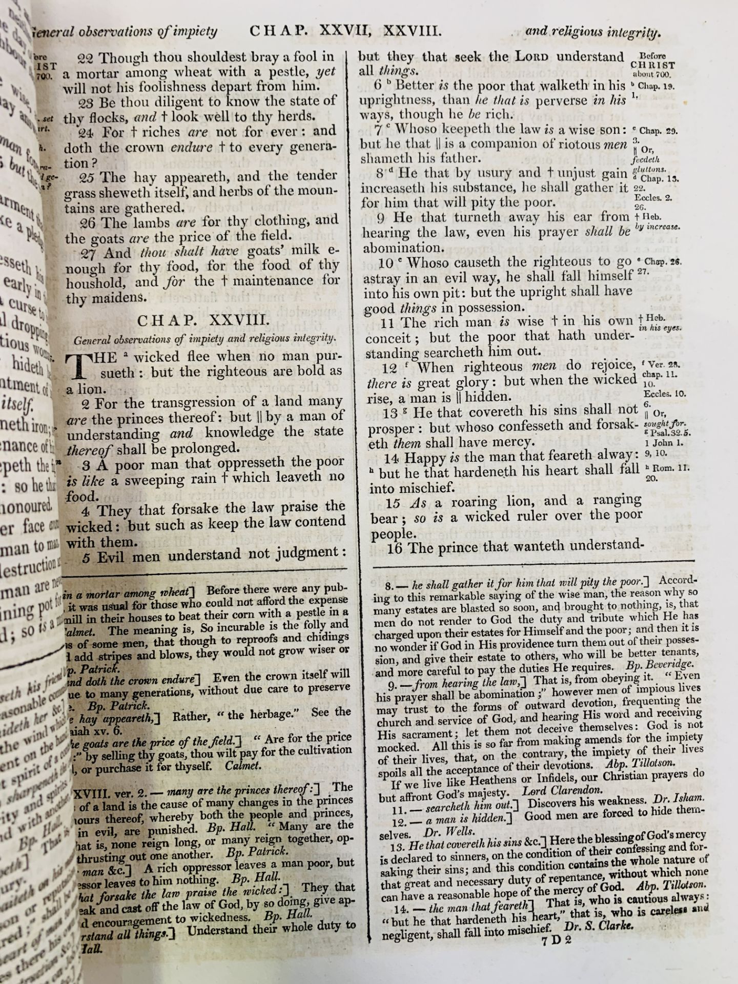 Holy Bible, published 1817, volume 1 and volume 1 part 2, bound in gilt decorated leather - Image 5 of 5