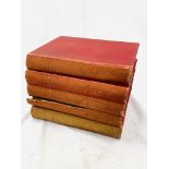 Five volumes of Punch, 1873-1877