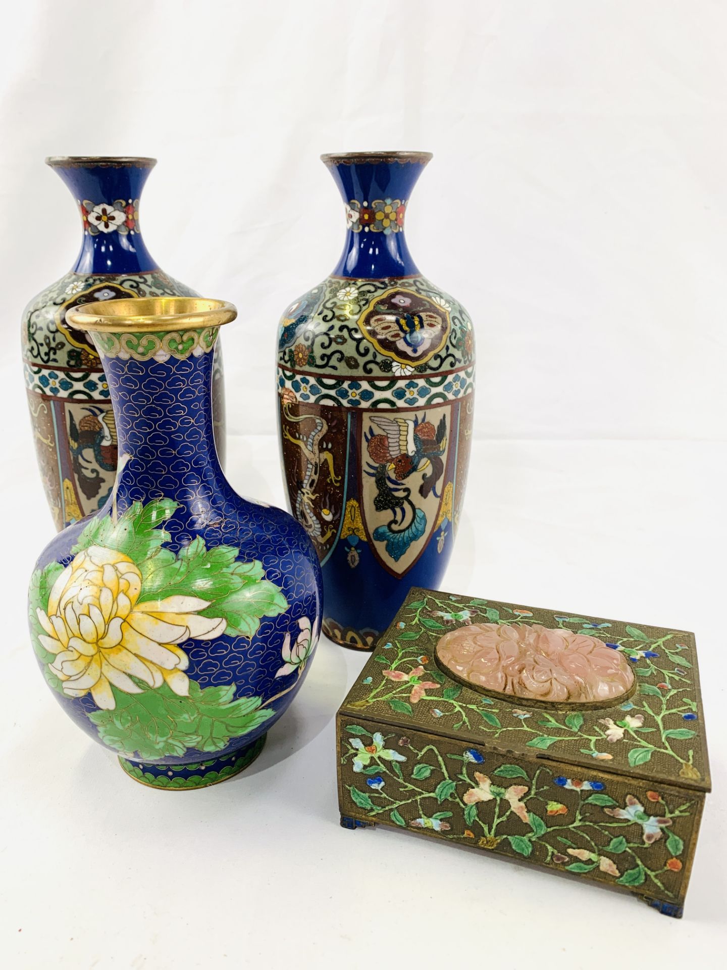 Collection of cloisonné objects - Image 8 of 8