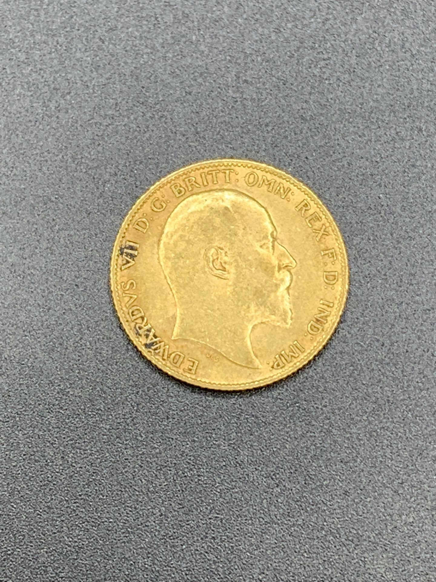 1906 gold half sovereign