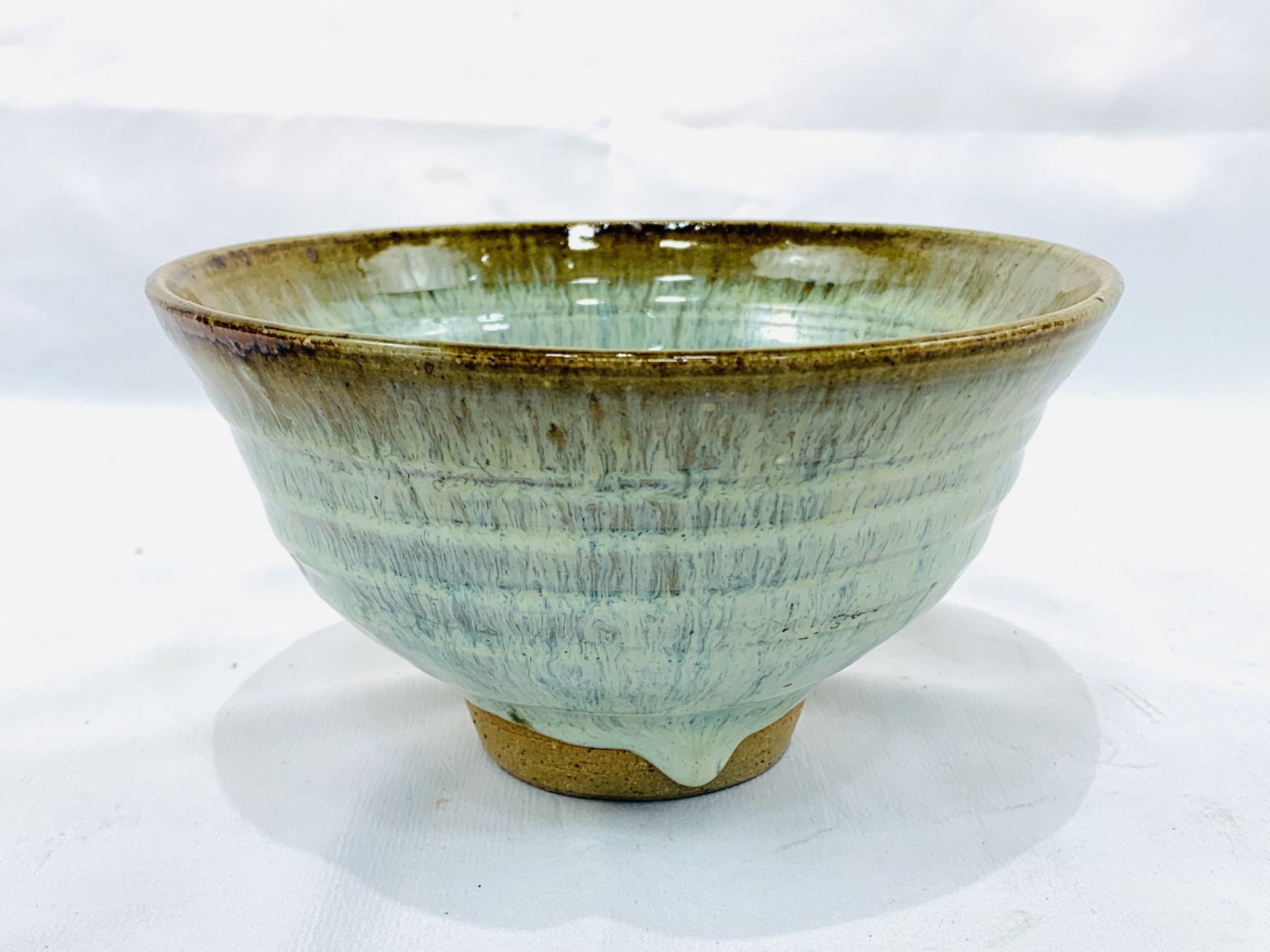 Art pottery glazed bowl - Image 3 of 4