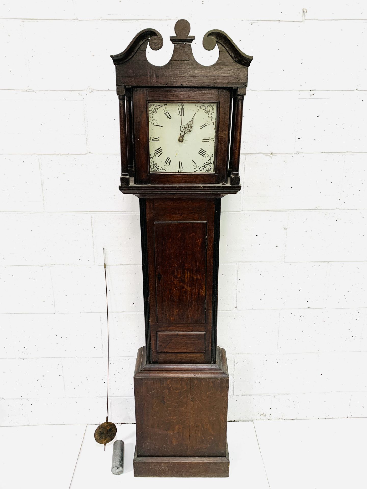 Mahogany long case clock