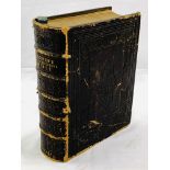 Bagster's Comprehensive Bible, bound in tooled leather with gilt edging