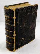 Bagster's Comprehensive Bible, bound in tooled leather with gilt edging