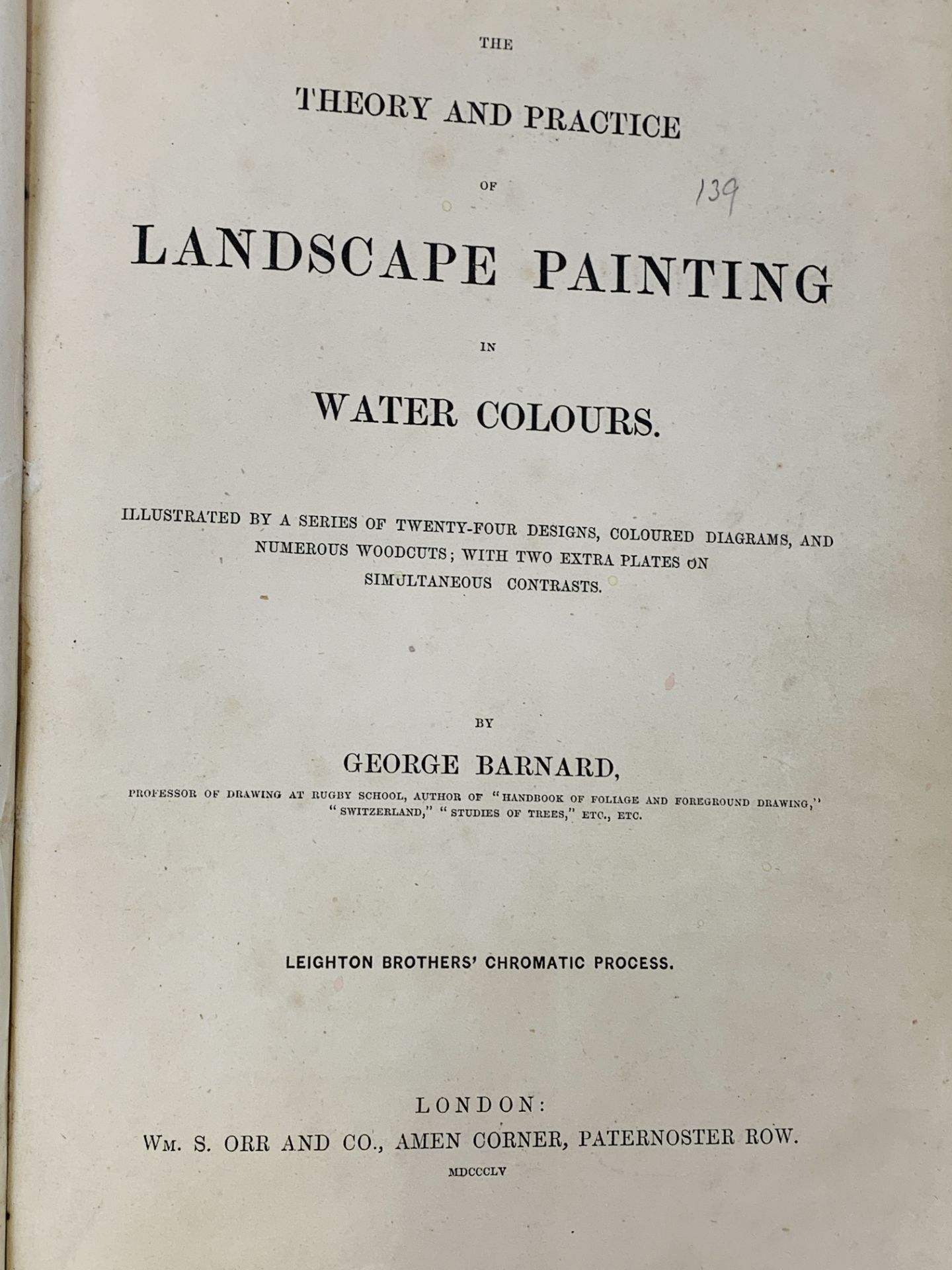 Landscape Painting in Watercolours, 1855, Sketching Without a Master, and Linear Perspective - Image 4 of 7