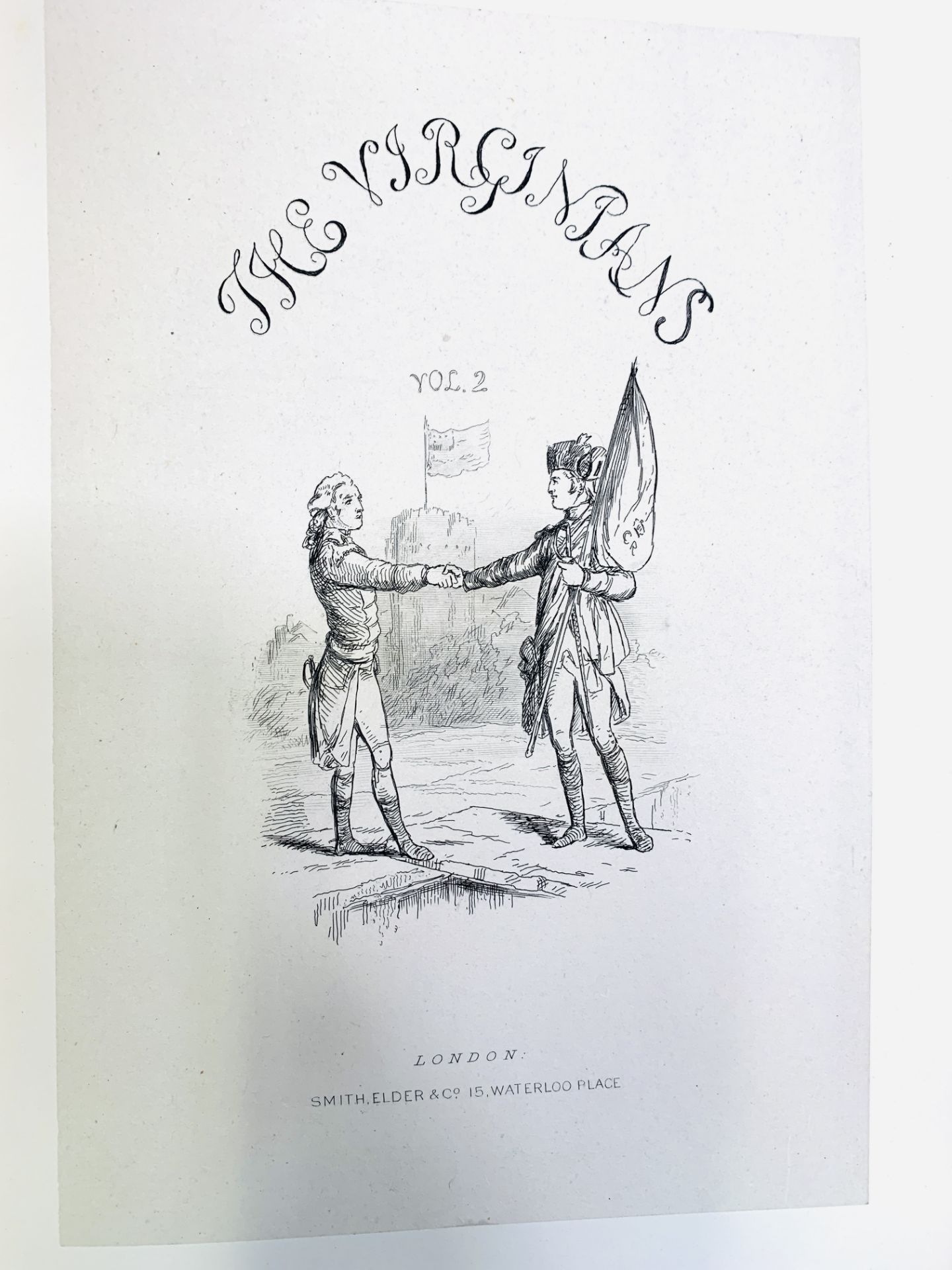 The Works of W. M. Thackeray: 'The Virginians', volumes 1 and 2, limited edition, published 1879 - Image 2 of 4