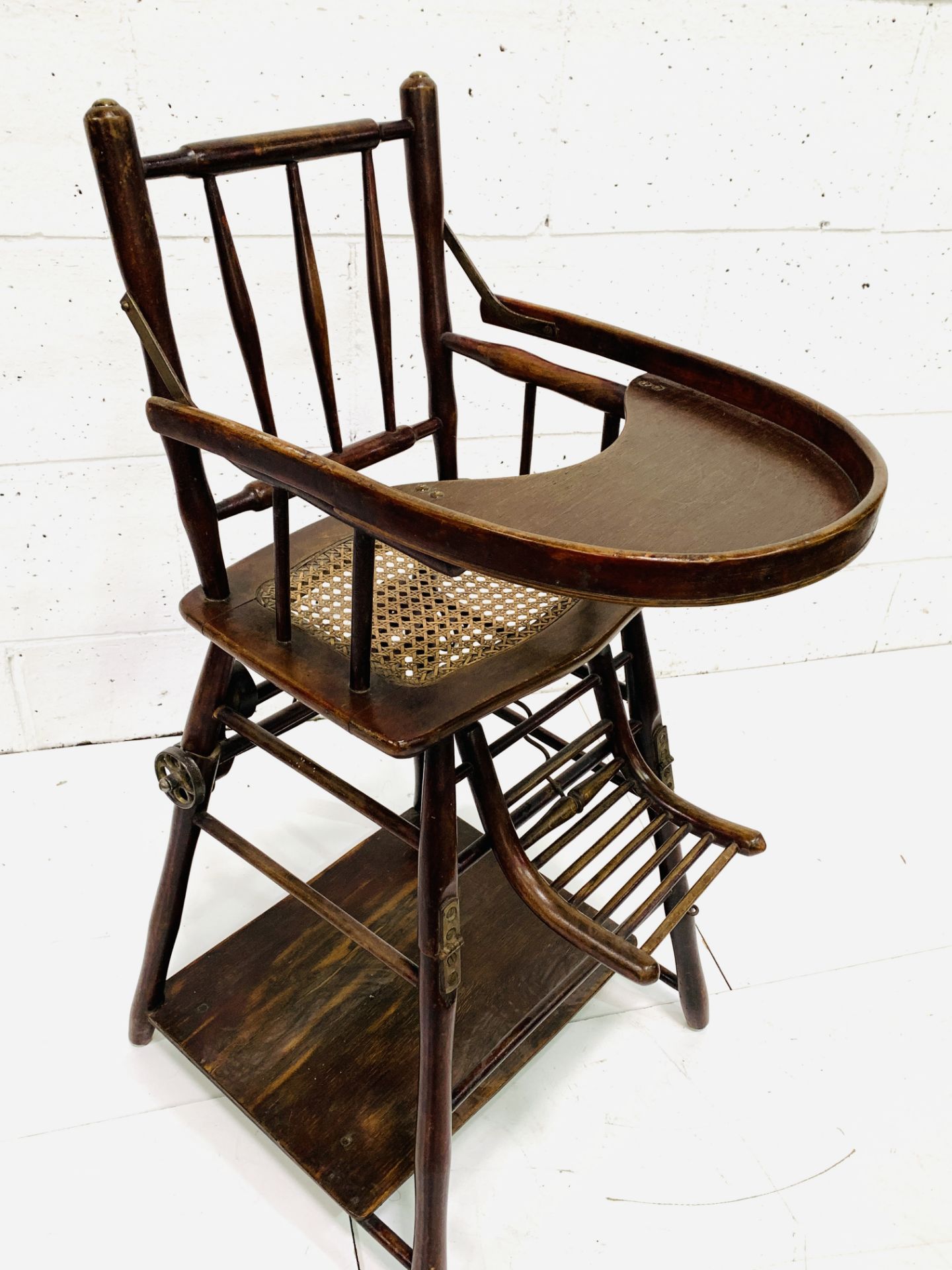 19th century Baumann & Co metamorphic high chair - Image 5 of 6