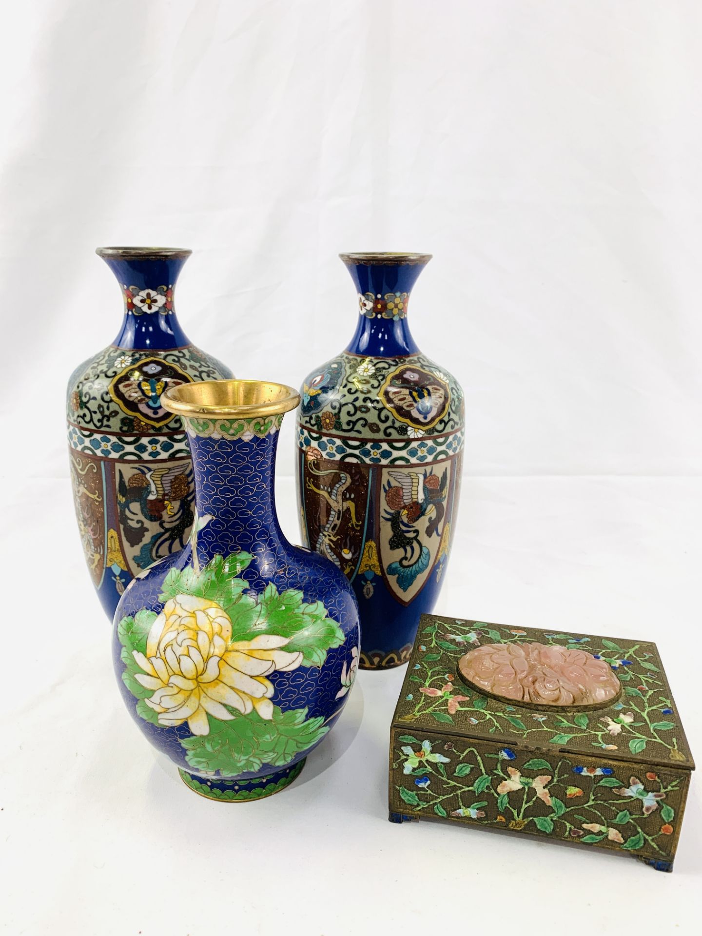 Collection of cloisonné objects - Image 6 of 8