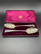 Pair of Georgian silver spoons hallmarked London 1812