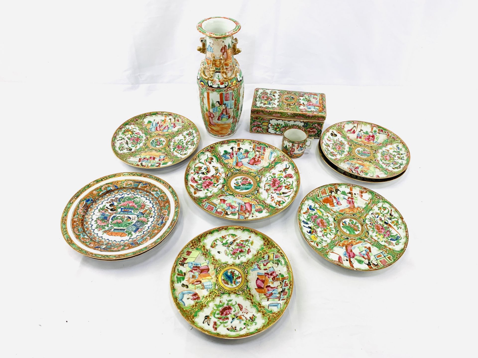 Collection of Cantonese famille rose porcelain