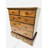 18th century oak chest of drawers