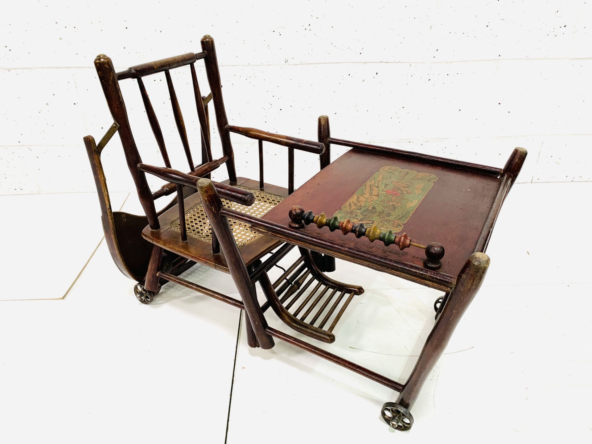 19th century Baumann & Co metamorphic high chair - Image 6 of 6