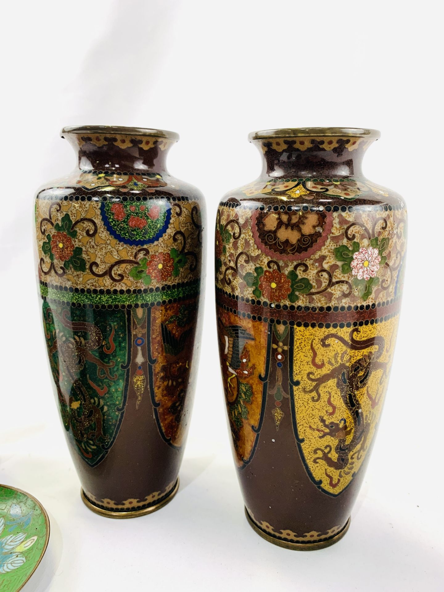 Collection of cloisonné objects - Image 5 of 8