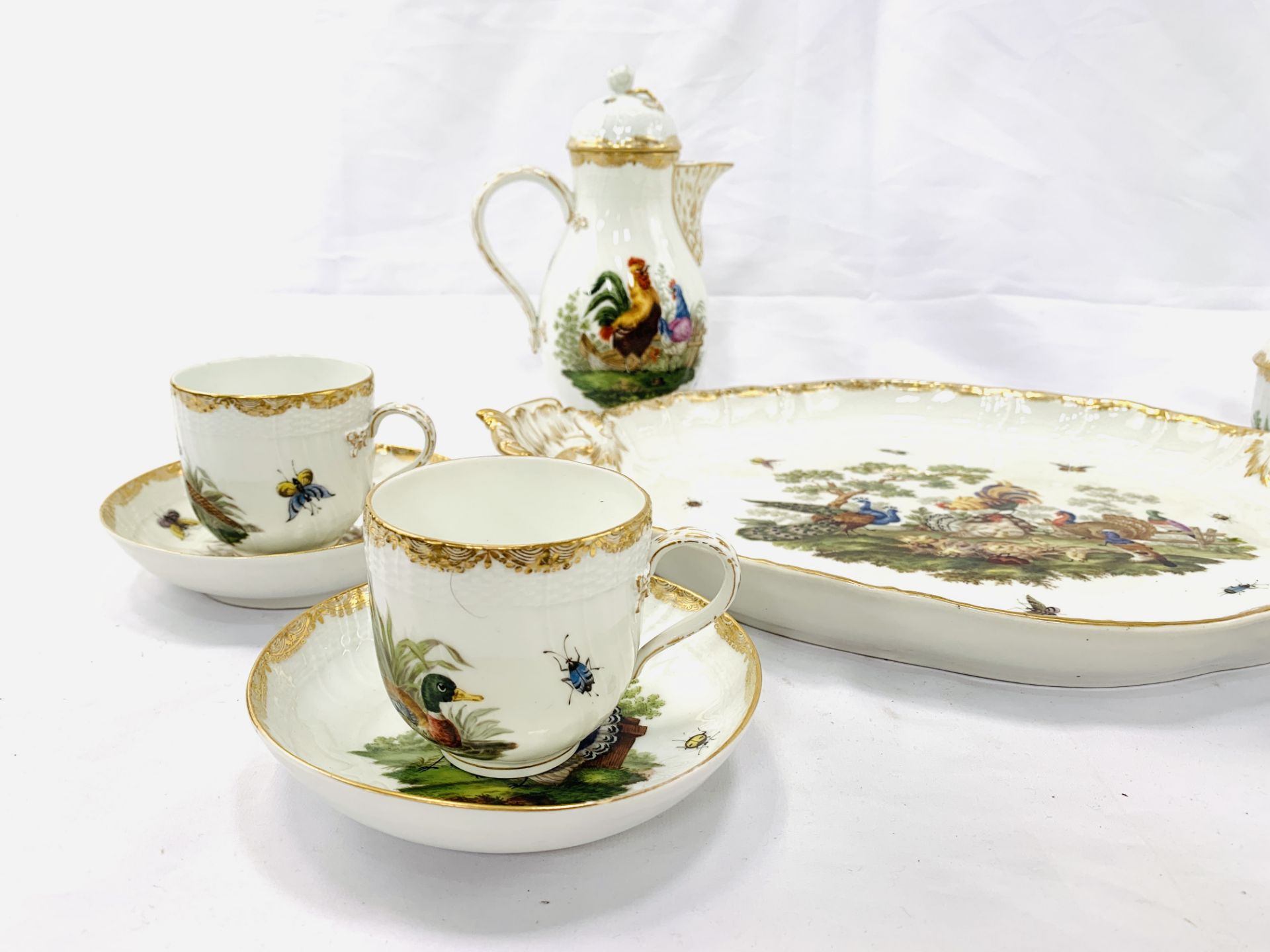 Mid-19th Century Berlin porcelain tea set - Image 9 of 10