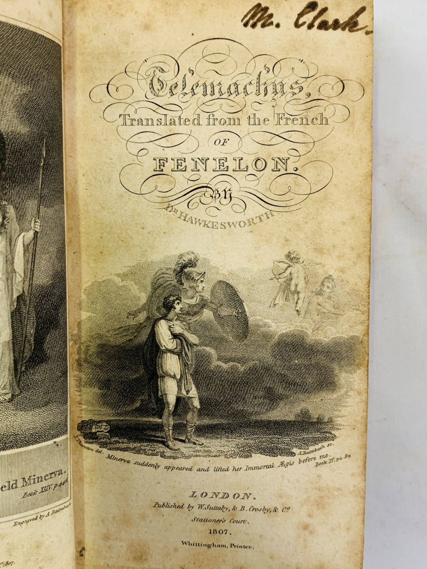 Arabian Nights by M. Galland, volumes 2 & 3 of Cooke's edition and Telemachus of Fenelon, 1807 - Image 2 of 6