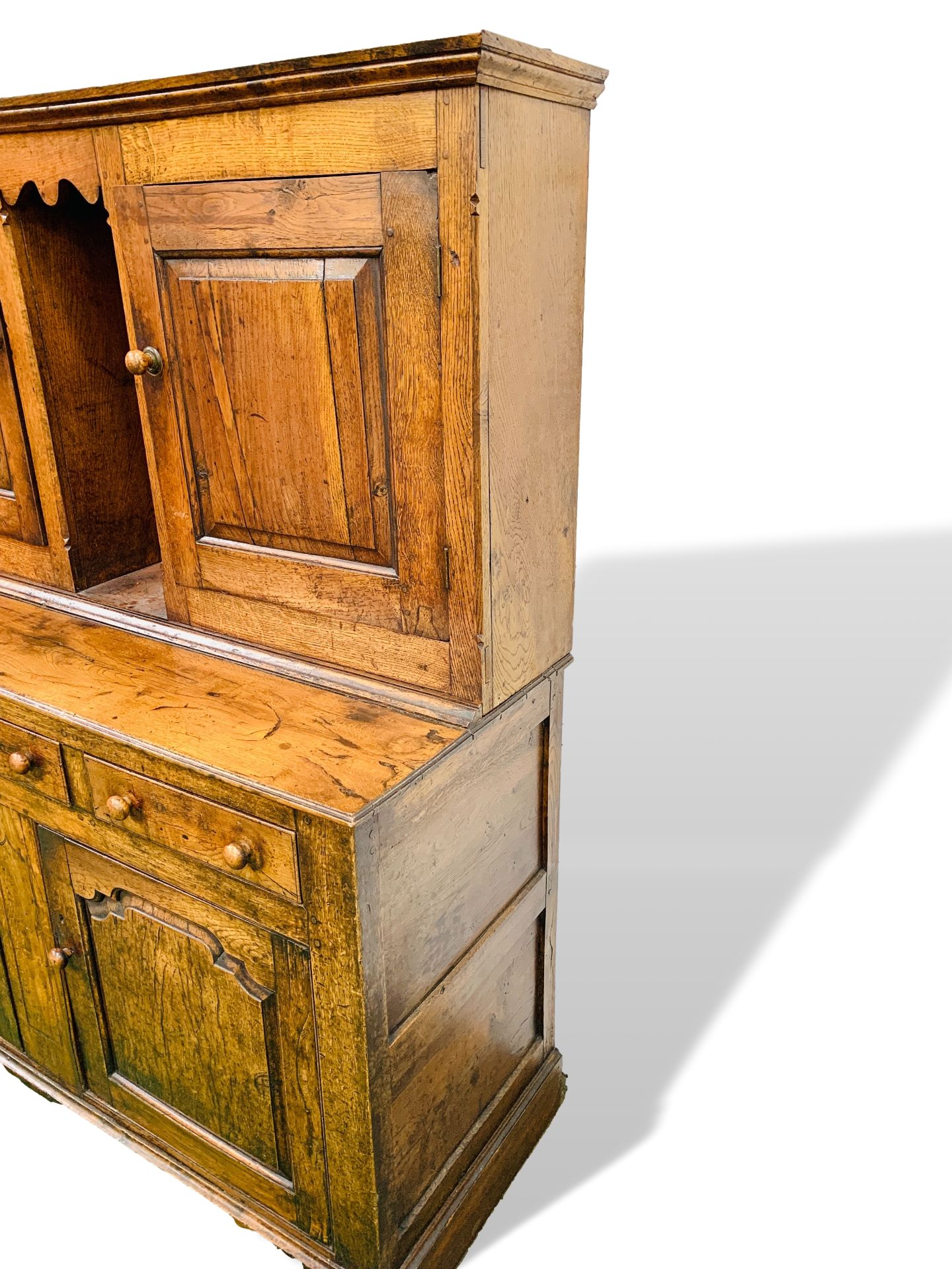 Early 19th century oak court cupboard - Image 8 of 11