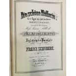 Two volumes of sheet music circa 1850