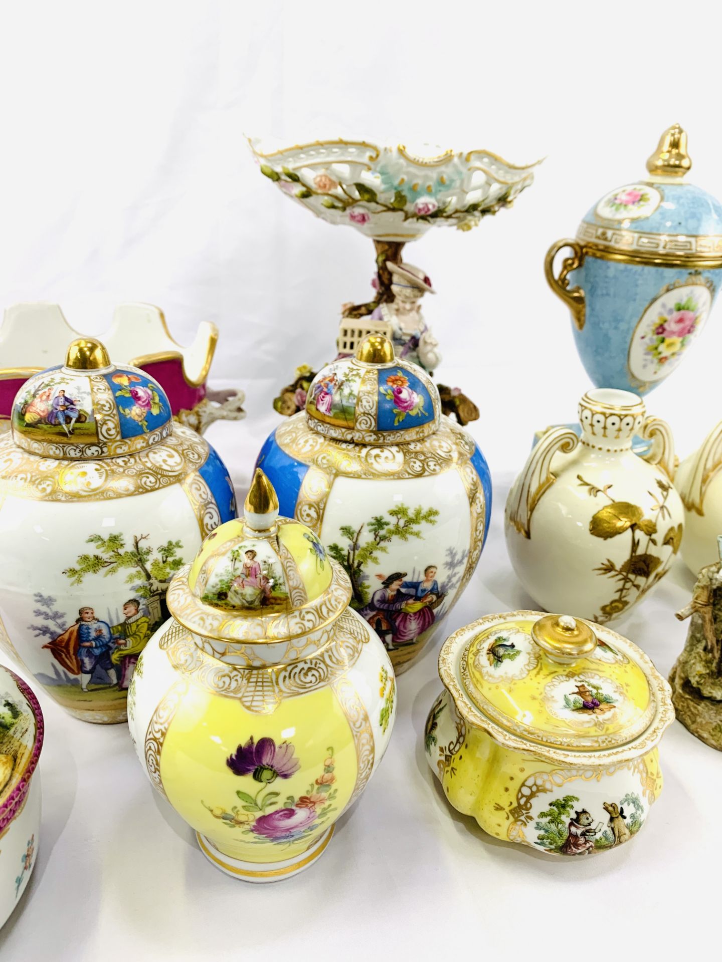 Collection of Dresden and Meissen porcelain - Image 8 of 9