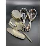 Collection of silver dressing table items