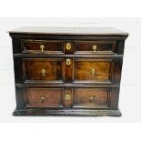 Early 18th Century oak chest of three drawers