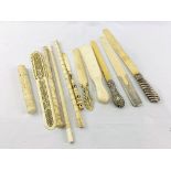 Collection of antique ivory, this item is subject to CITIES regulations.