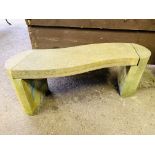 Sandstone curved bench by TorStone