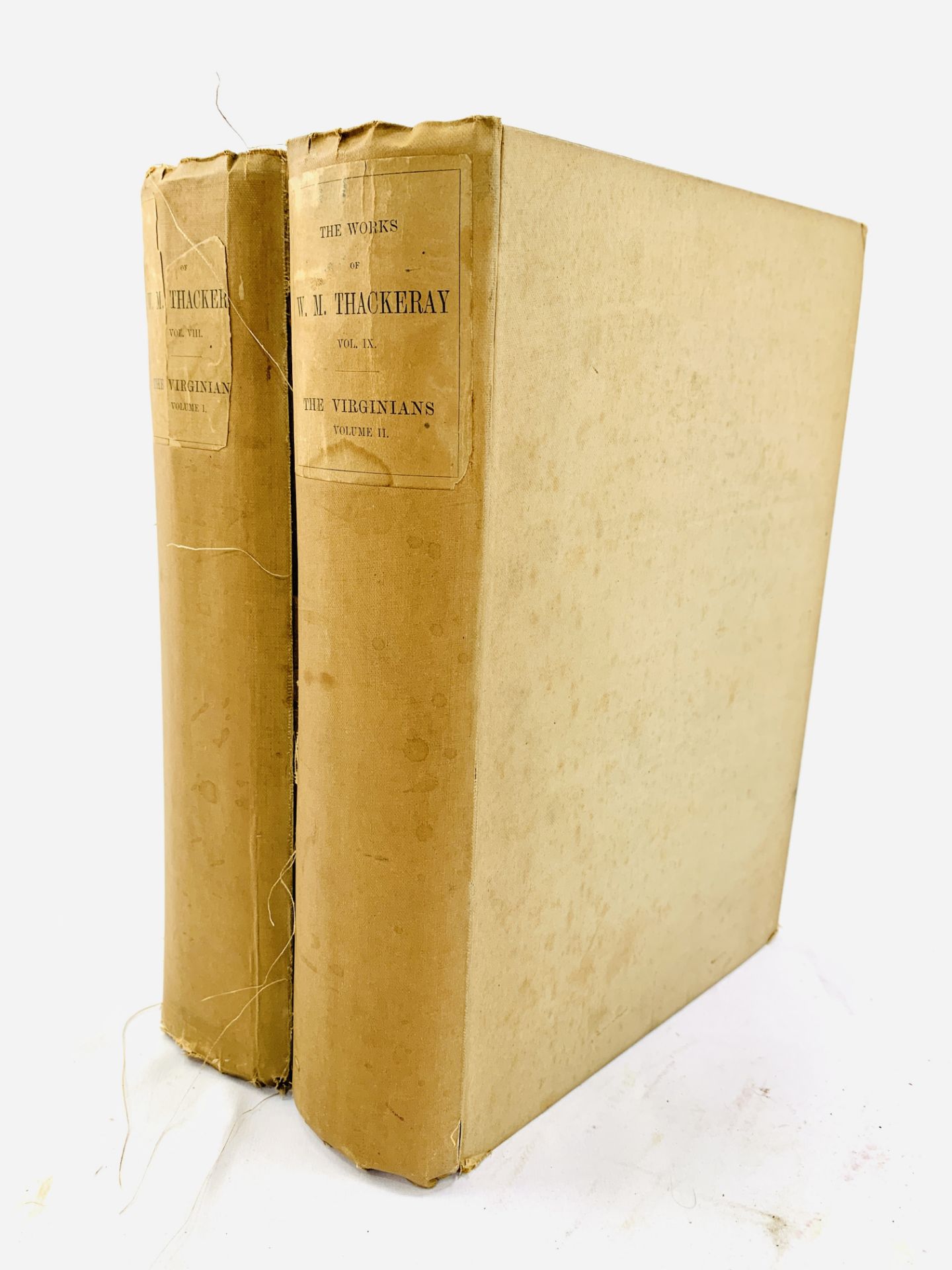 The Works of W. M. Thackeray: 'The Virginians', volumes 1 and 2, limited edition, published 1879