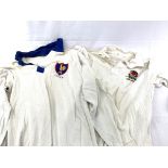 An England Rugby shirt together with a France Rugby shirt
