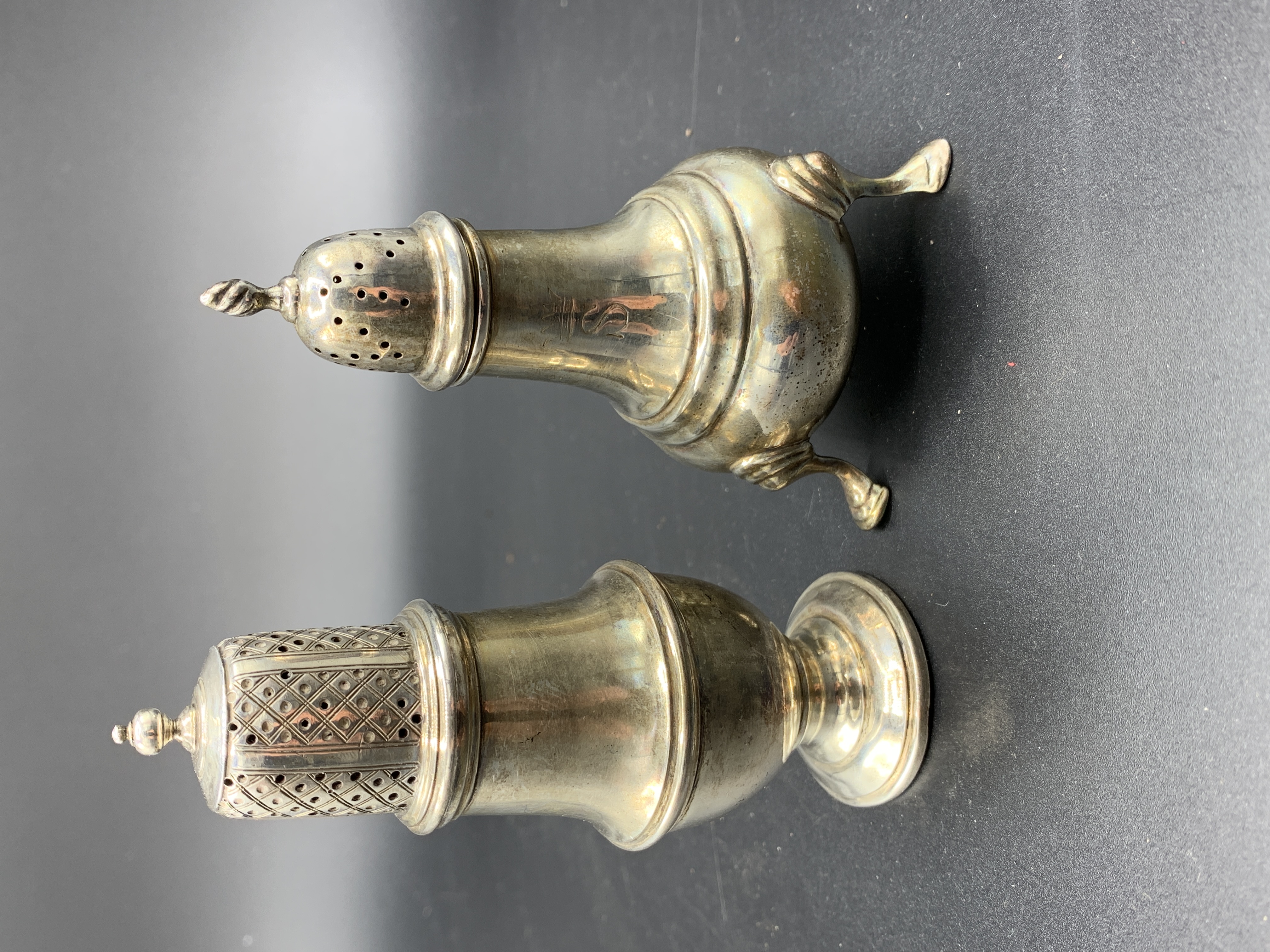 Two hallmarked silver pepper pots - Image 2 of 2