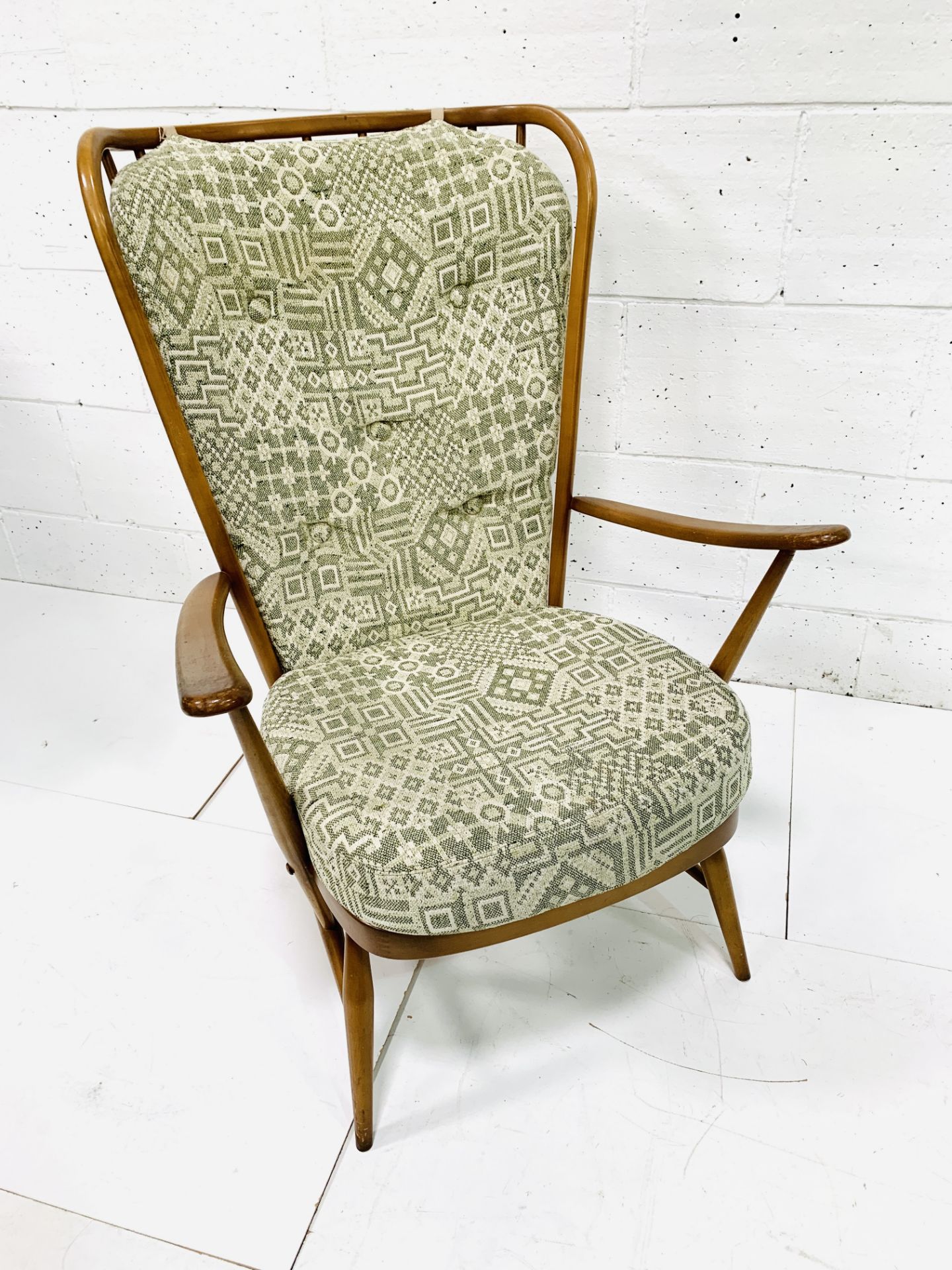 Ercol high back open armchair - Image 2 of 4