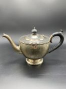 Silver teapot and matching sugar bowl hallmarked Birmingham 1928
