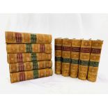 Chambers's Encyclopaedia 1868, volumes 1-10, half leather bound
