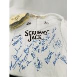 Mid-1990s 'Scrumpy Jack' sponsored signed England rugby shirt