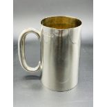 Silver tankard hallmarked London 1944