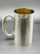 Silver tankard hallmarked London 1944