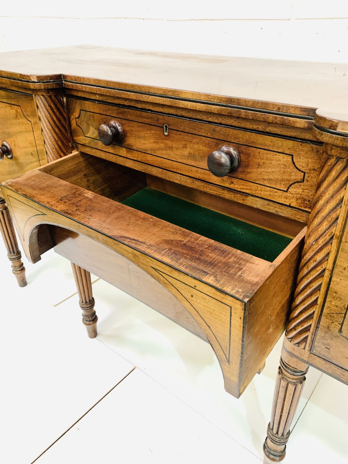 19th century mahogany break-front sideboard - Image 7 of 9