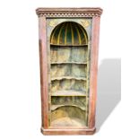 Pine painted shelved alcove unit