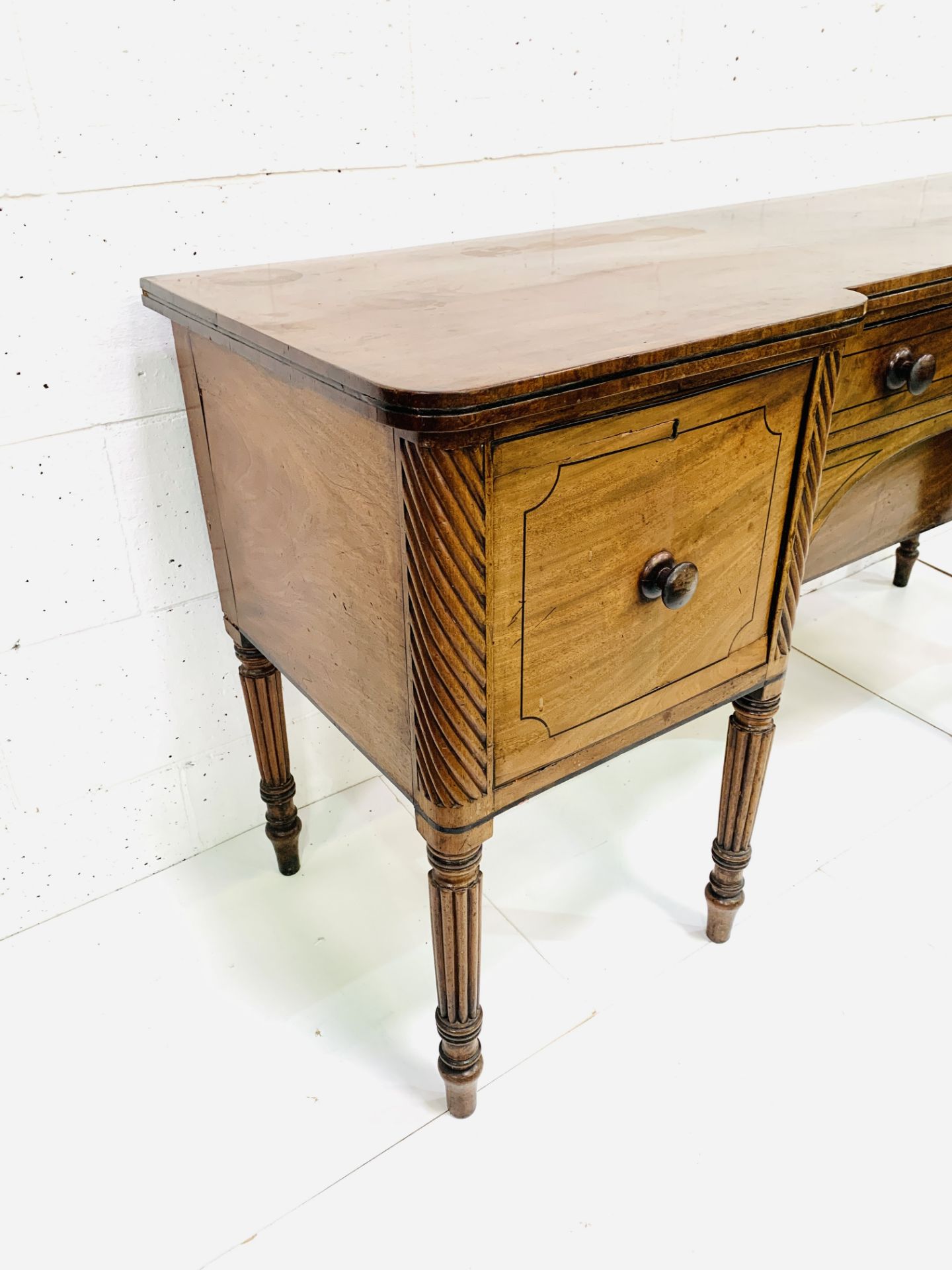 19th century mahogany break-front sideboard - Image 3 of 9