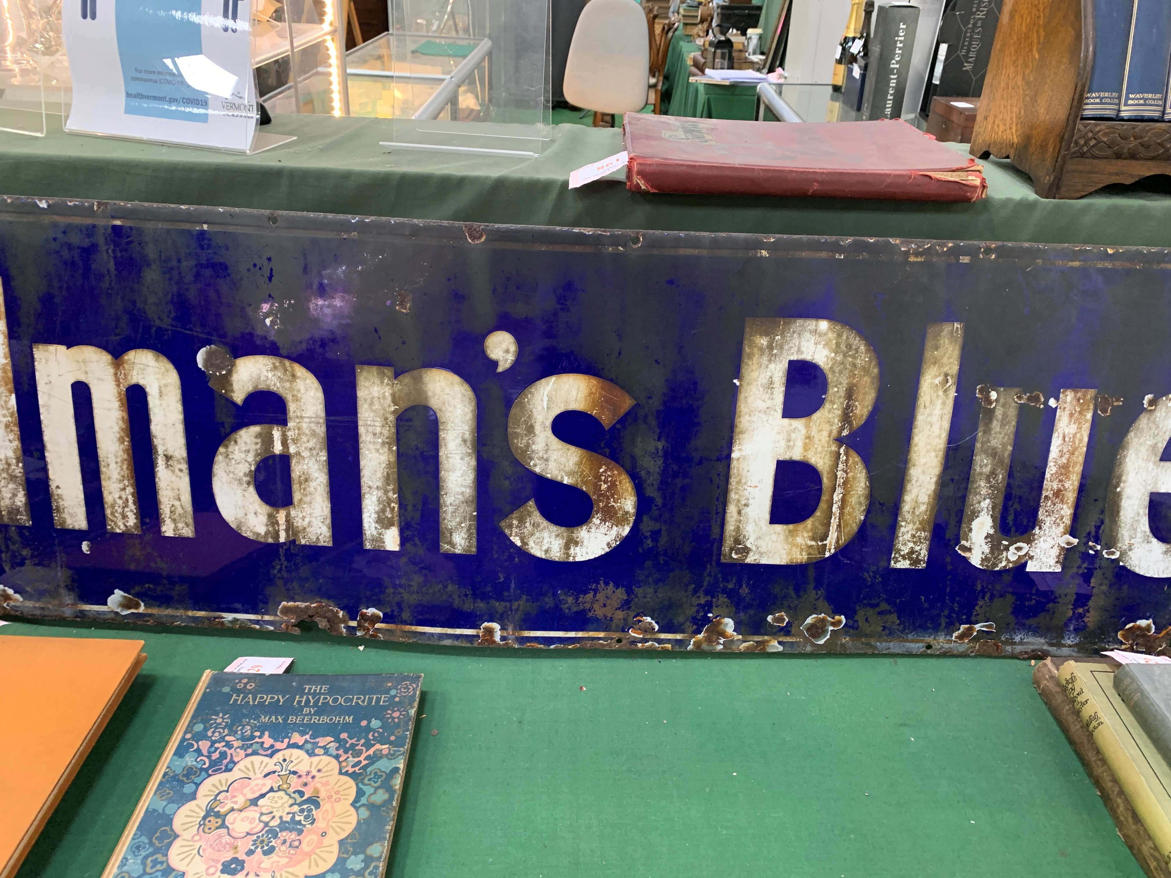 Enamel advertising sign for "Colman's Blue" - Image 3 of 4