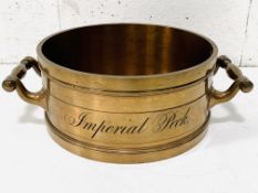 Imperial half bushel bronze measure