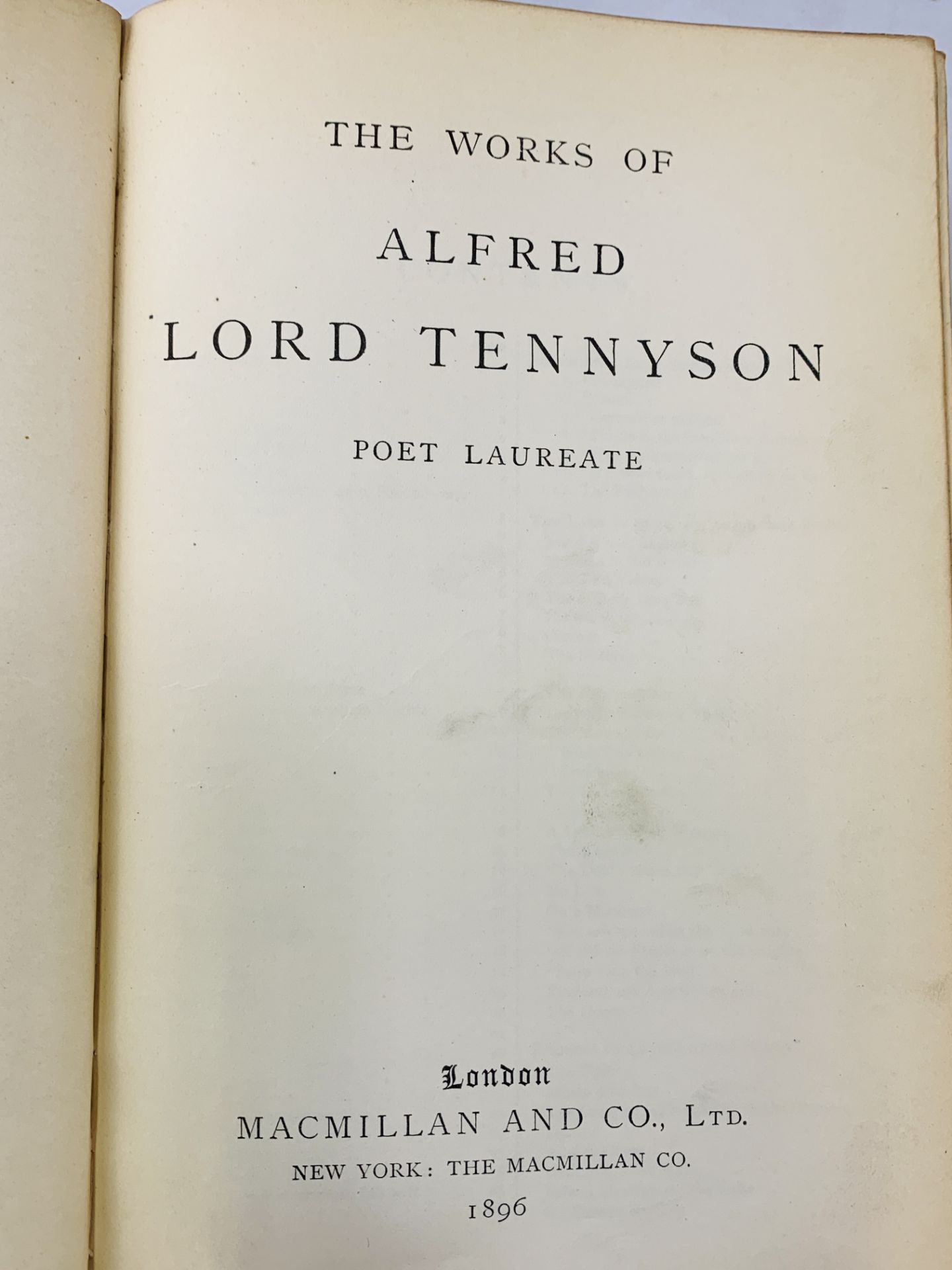 Four editions of The Works of Albert Lord Tennyson: 1911, 1896, 1886 and 1893 - Image 4 of 4