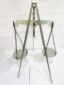 Boxed Wilts County Council outdoor beam balance scales by William A Webb Limited