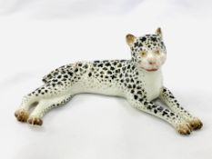 Meissen porcelain leopard figurine