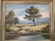 Two oils on board signed M.Neill