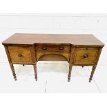 19th century mahogany break-front sideboard